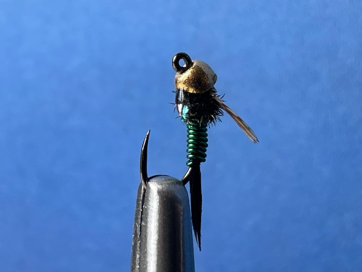 Jig Fly Green Copper John Gold Tungsten Bead The Fly Shop Australia