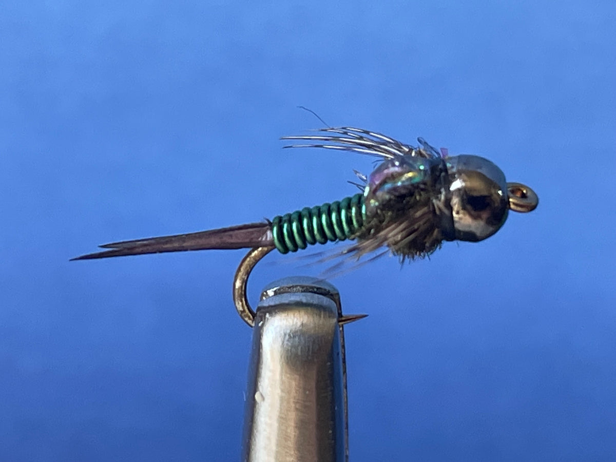 Copper John Green Tungsten Bead Black The Fly Shop Australia