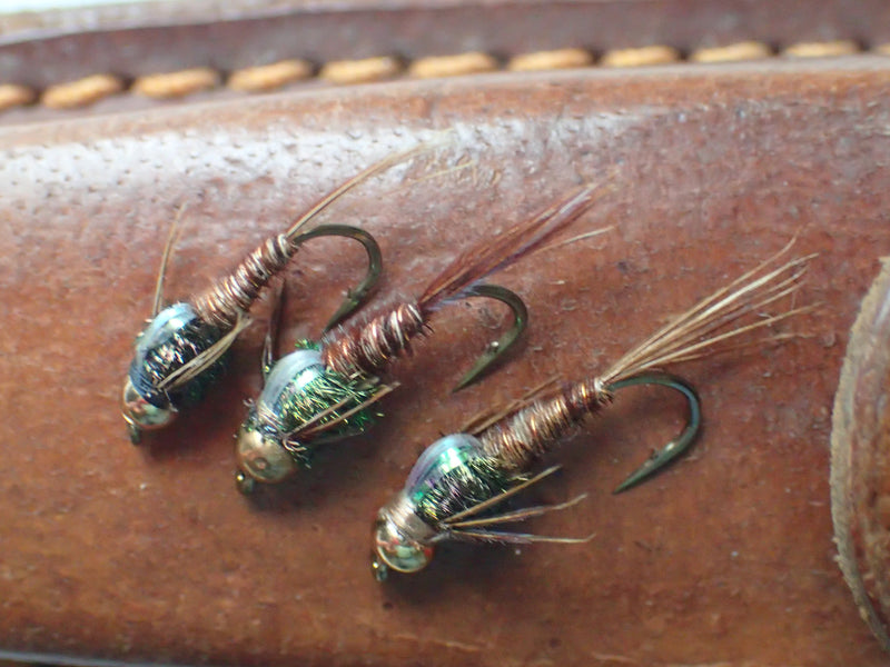 Our fly of the month for February   BH Gold Tungsten Flashback Pheasant Tail Nymph
