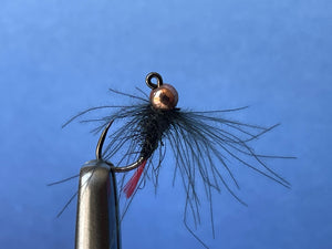 Jig Head Red Tag Nymph Bronze Tungsten Bead