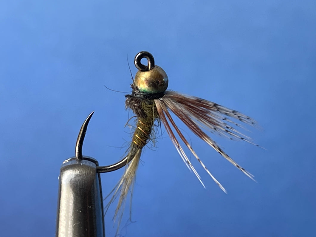 Jig Head Green Drake Gold Tungsten Bead